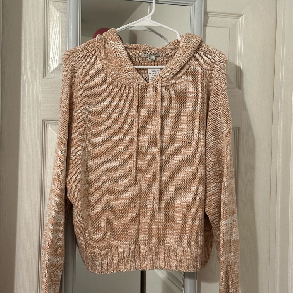 American Eagle Knit Hoodie Sweater